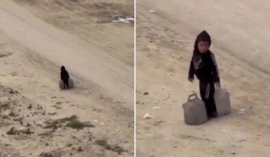 İsrail saldırılarının gölgesinde çocuk olmak! Görüntü yürekleri dağladı