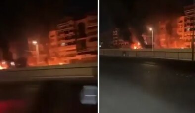 İsrail vurdu! Lübnan yangın yeri