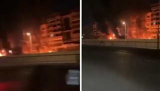 İsrail vurdu! Lübnan yangın yeri