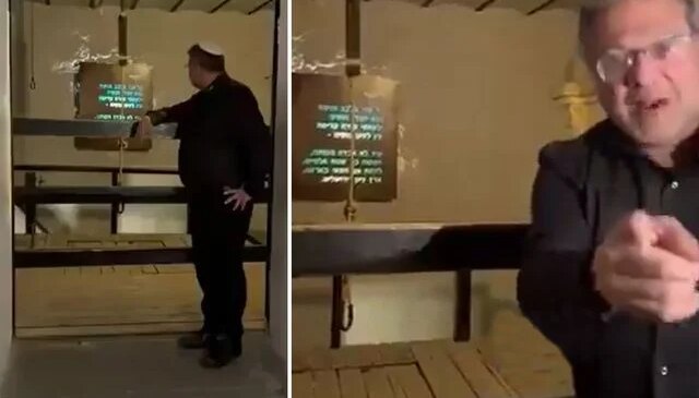 İsrailli Bakandan idam platformu önünde skandal mesaj