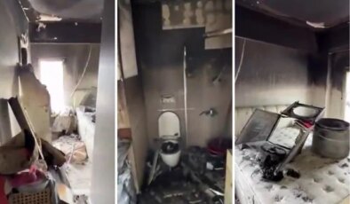 İstanbul’da kurutma makinesi patladı, ev savaş alanına döndü