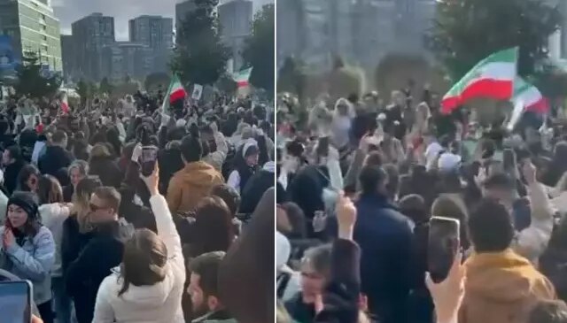 İstanbul’da yaşayan İranlılar sokağa çıktı, herkes İçişleri Bakanlığını etiketliyor