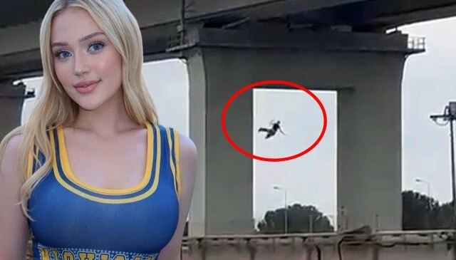 İşte fenomen Kübra Karaaslan’ın köprüden atlayarak intihar ettiği anlar