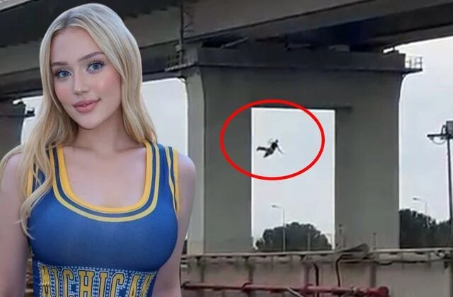 İşte fenomen Kübra Karaaslan’ın köprüden atlayarak intihar ettiği anlar