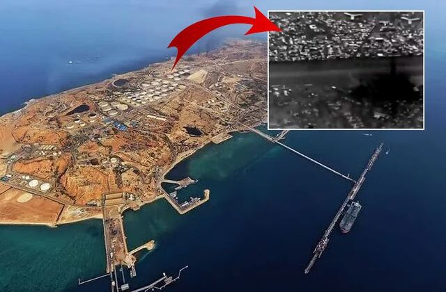 İşte Hark Adası’nın vurulduğu anlar! Üst üste tam 15 patlama