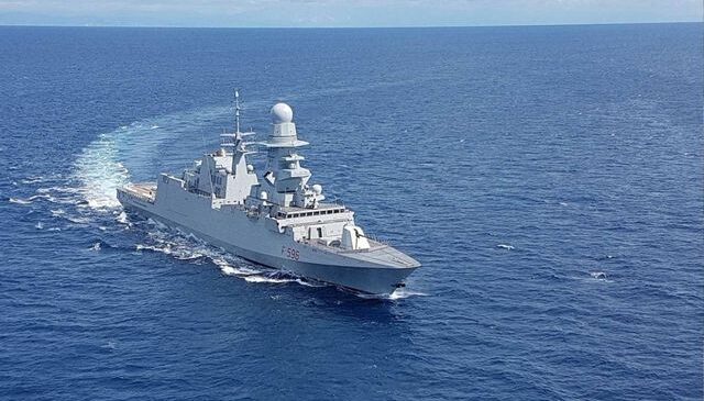 İtalyan fırkateyni, Güney Kıbrıs açıklarına ulaştı