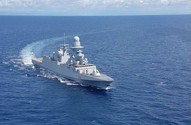 İtalyan fırkateyni, Güney Kıbrıs açıklarına ulaştı