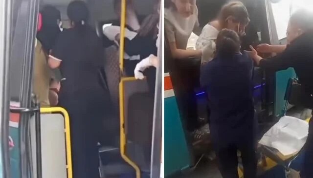 İzmir’de bir kadın dolmuşta doğum yaptı