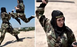 Kadın ninjalar, İsrail askerlerini bekliyor