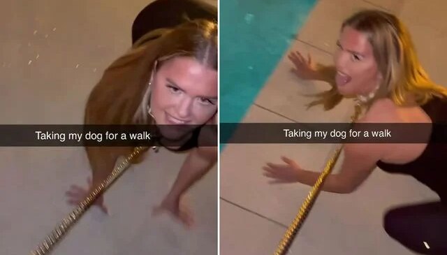 Kadına tasma takıp gezdirdi, sonrası daha skandal