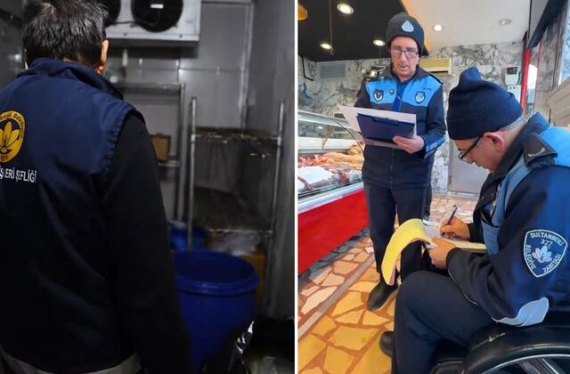 Kasapları denetleyen ekipler, gördükleri manzarayı affetmedi