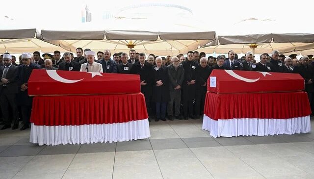 Katar’da şehit olan ASELSAN teknisyenleri son yolculuklarına uğurlandı