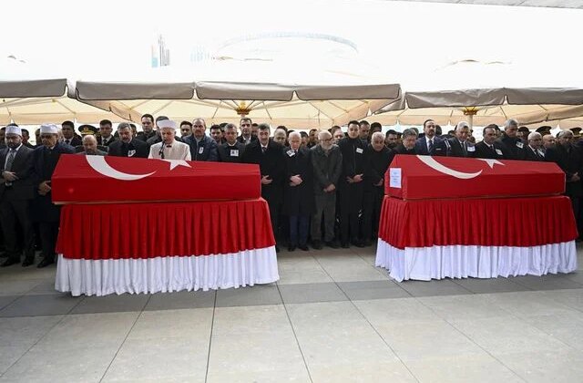 Katar’da şehit olan ASELSAN teknisyenleri son yolculuklarına uğurlandı