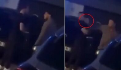 Kavga sırasında atılan sert tokat şahsı yerden yere vurdu
