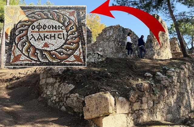 Kazı ekibi şaştı kaldı! 1500 yıllık mozaikteki mesaj herkesi hayrete düşürdü