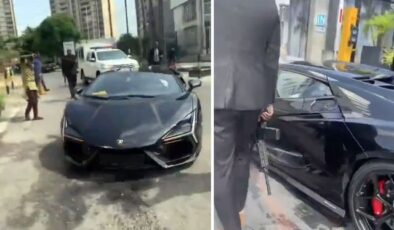 Kendi memleketinde silahlı korumalarla geziyor