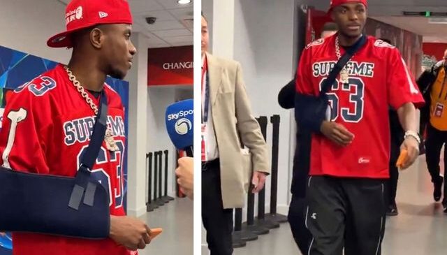 Kolunda kırık tespit edilen Osimhen’in maç sonrası ilk görüntüsü