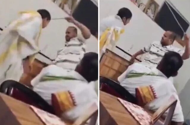 Küçük kızı defalarca kırbaçladı