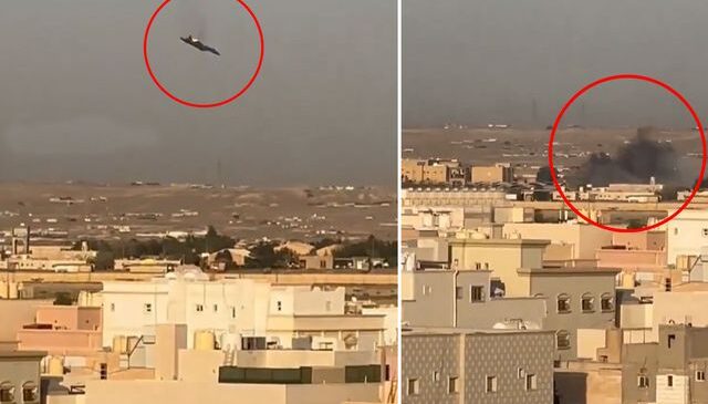 Kuveyt’te “dost ateşiyle” düşürülen ABD savaş uçağının görüntüleri ortaya çıktı