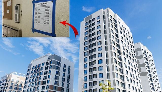 Apartman panosuna “borçlu listesi” asan yandı
