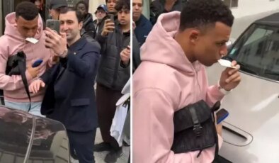 Mabappe, fotoğraf çektirmek isteyen hayranını bin pişman etti