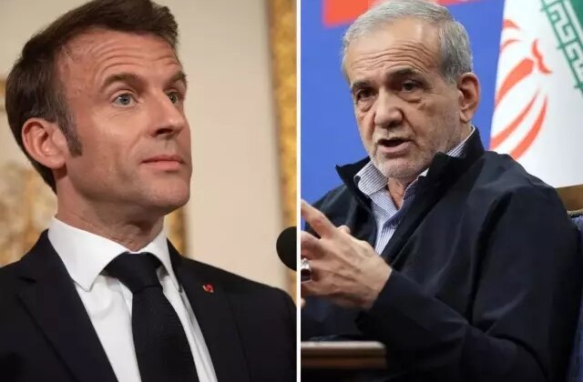 Macron ile Pezeşkiyan telefonda görüştü