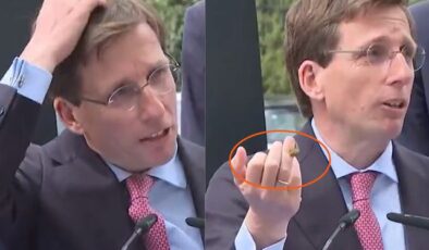 Madrid Belediye Başkanı’nın konuşması güvercin “müdahalesi”yle yarıda kaldı