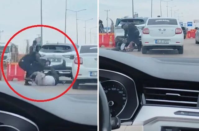 Diyarbakır’da trafikte yol verme kavgası kamerada