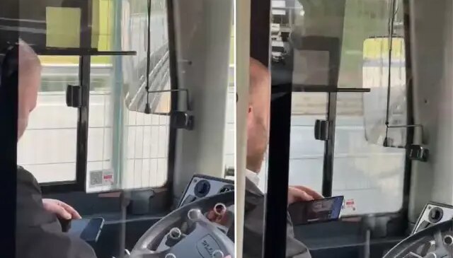 Metrobüs şoförü direksiyon başında video izledi, facianın eşiğinden dönüldü