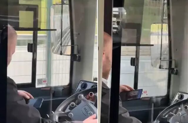 Metrobüs şoförü direksiyon başında video izledi, facianın eşiğinden dönüldü
