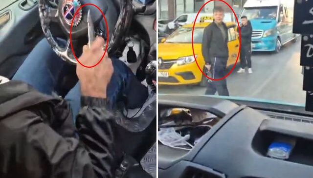 Minibüsü karıştıran iddia! Şüpheli “İnmem” dedi, şoför bıçağı kaptı