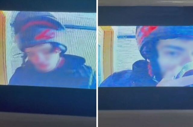 Müşteriye teslim edeceği tatlıyı kapı önünde açarak yaladı