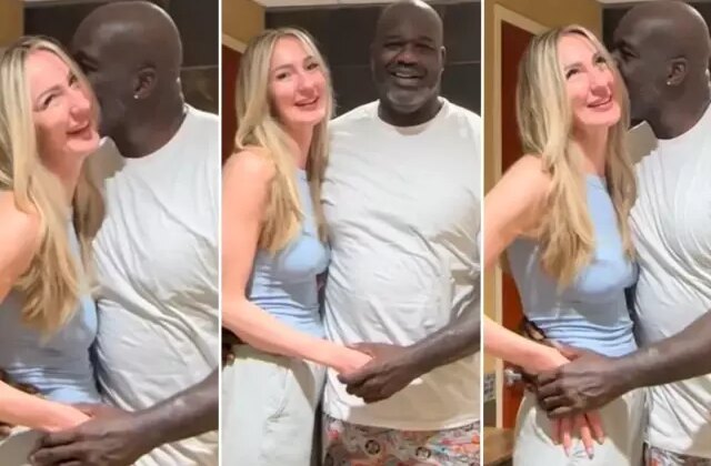 NBA efsanesi ile dünyanın en uzun modeli yan yana