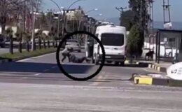 Öfkeden gözü dönen görevli, minibüsçüyü yere yatırıp dövdü