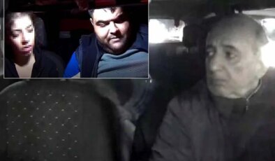 Öldürülen taksicinin katil zanlısıyla araç içi görüntüsü ortaya çıktı