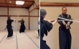 Onu daha önce böyle görmediniz! Dünyaca ünlü isim kılıcını çekti