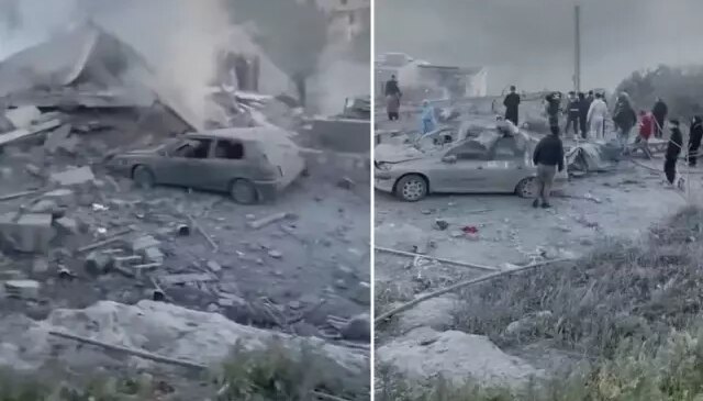 Ülke şokta! Füzelerin isabet ettiği kasaba kan gölüne döndü