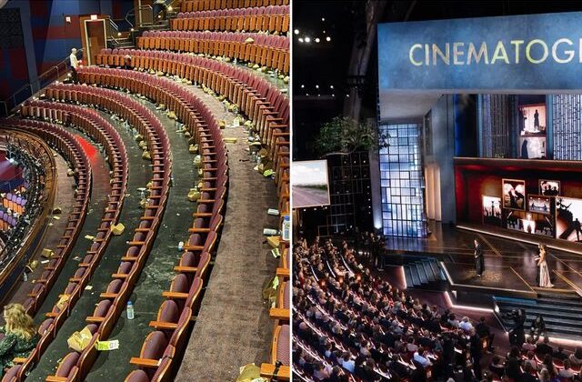 Oscar töreni sonrası salondaki görüntüler gündem oldu