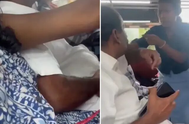 Otobüste infial yaratan görüntü! Genç kadının tepkisi sert oldu