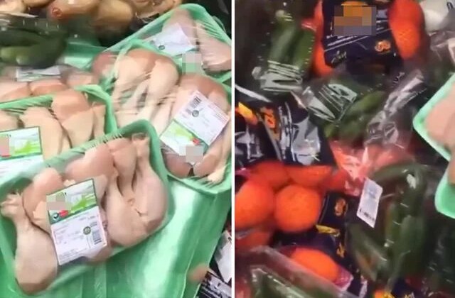 Paket paket tavuklar çöpe gitti