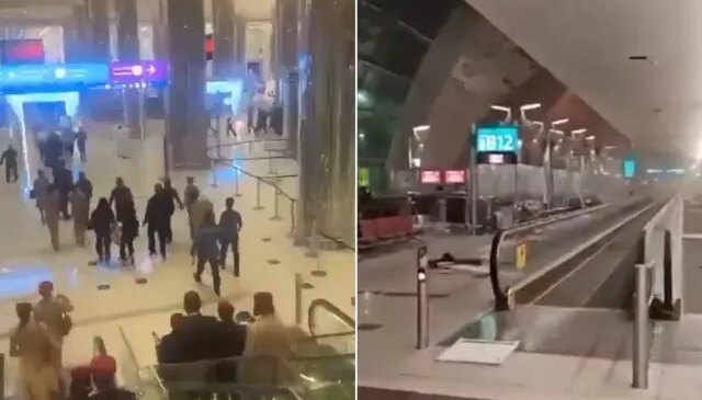 Panikle kaçtılar! Çatışmalarda Dubai Uluslararası Havalimanı vuruldu