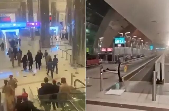 Panikle kaçtılar! Çatışmalarda Dubai Uluslararası Havalimanı vuruldu