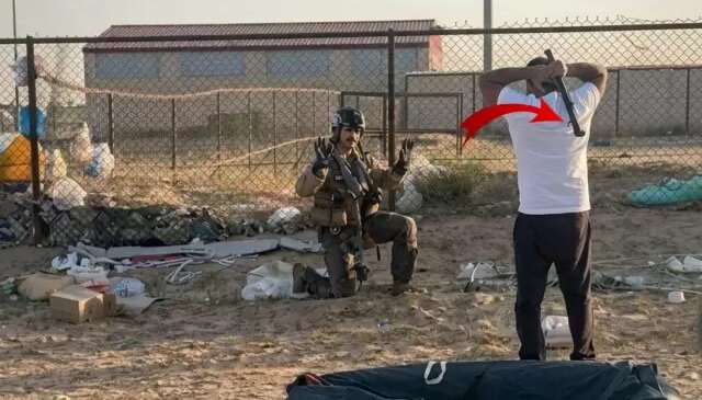 Paraşütle inen ABD askerini böyle karşıladı! Gerçek çok başka çıktı