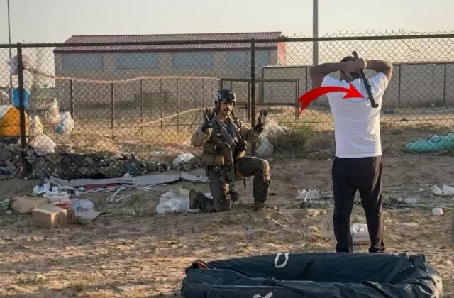 Paraşütle inen ABD askerini böyle karşıladı! Gerçek çok başka çıktı