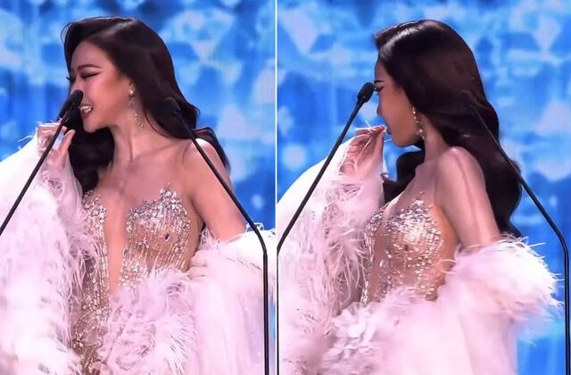 Podyumda talihsiz an! Yarışmacının başına gelen herkesi şoke etti