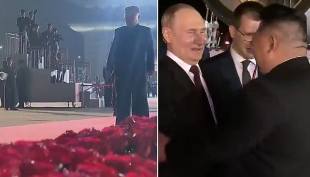 Böylesi görülmedi! Kim’den Putin’e görkemli karşılama