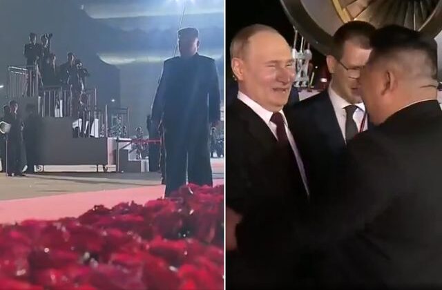 Böylesi görülmedi! Kim’den Putin’e görkemli karşılama