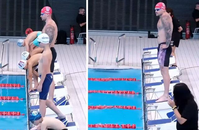 Rakiplerinden 20 saniye sonra suya atladı sonuç inanılmaz