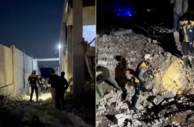 Şam’da düşen füze kalıntıları nedeniyle ikisi çocuk üç kişi yaralandı