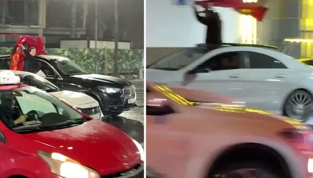 Şampiyon ilan edilince sokaklara döküldüler